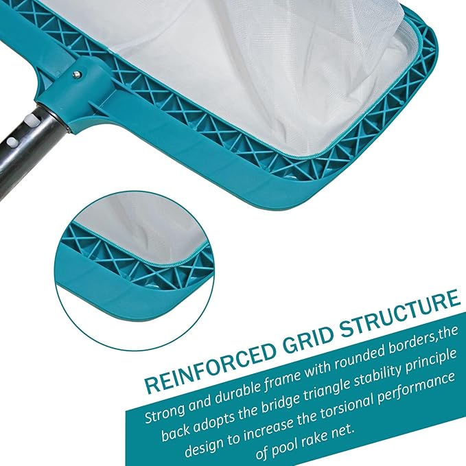 POOLWHALE Above Ground Pool Vacuum Cleaner with Pool Net