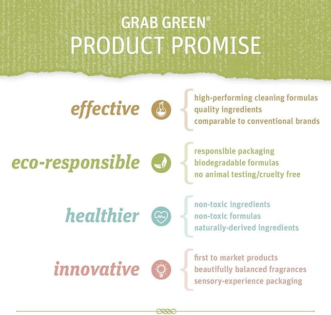 Grab Green Stoneworks Laundry Bundle, 50 Detergent Pods and 80 Dryer Sheets | Birch Branch Scent; Plant & Mineral-Based; Compostable Dryer Sheets; No Harsh Chemicals; Fights Stains; Eliminates Odors