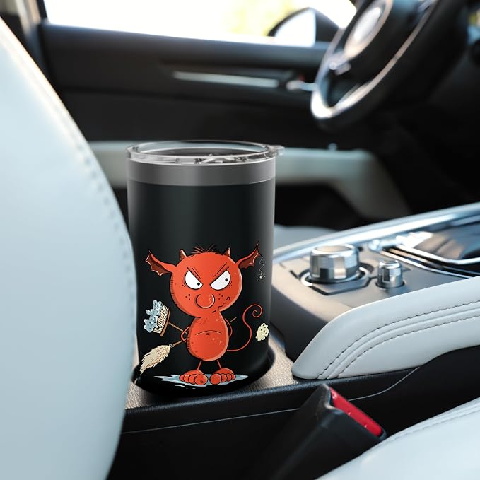 Funny Cleaning Devil Housekeeping, Cleaning Supplies Stainless Steel Insulated Tumbler