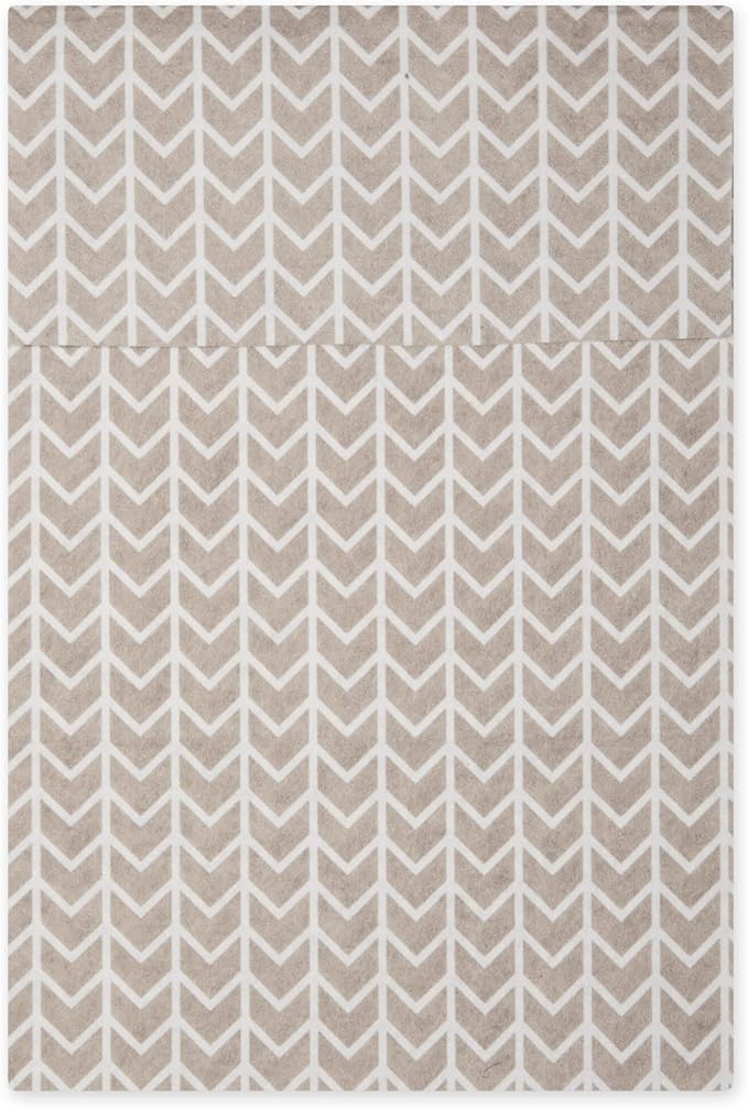 DII Fridge Liner Collection Non-Adhesive, Cut to Fit, 12x24, Stone Herringbone, 6 Piece