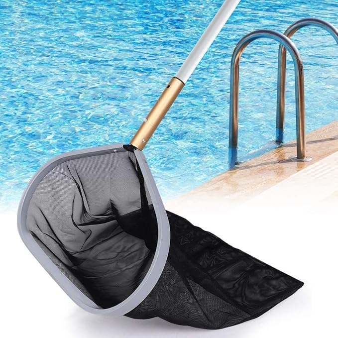 Kikumi Leaf Skimmer Net, Pool Net, Leaf Pool, Rake, Tool Accessories to Remove