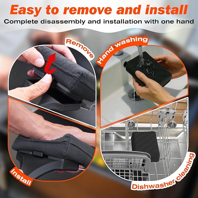 Grill Brush Cleaning Heads - Bristle Free Grill Brush Replace Head for Outdoor Grilling Steam Cleaner Tool, Gifts for Men Dad BBQ Lovers - Black(G635)