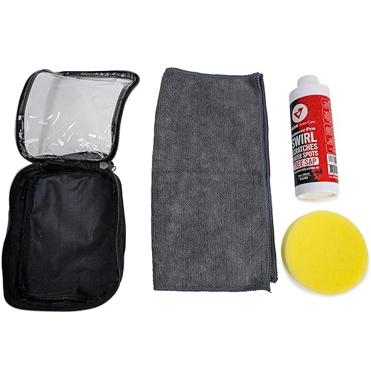 Vicrez Auto Care vac102 Remover Pro Swirl, Scratches, Water Spots, Tree Sap w/Microfiber Towel and Sponge Kit