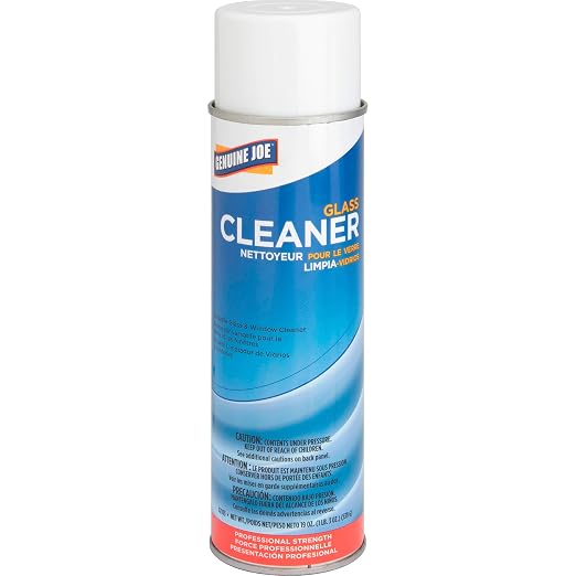 Genuine Joe Glass and Window Nonstreaking Aerosol Cleaner, 19 oz, Non Ammoniated Formula