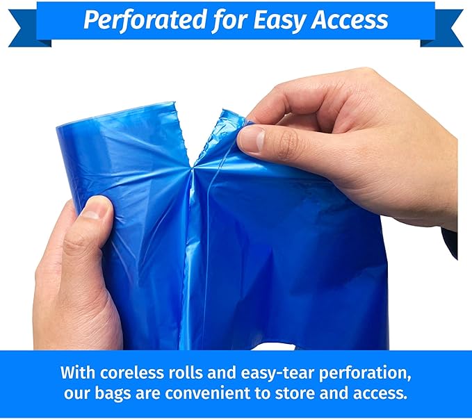 Reli. SuperValue 13 Gallon Recycling Bags | 300 Count | Tall Kitchen | Blue Trash Bags