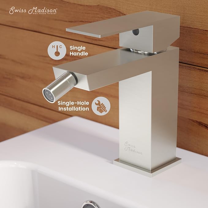 Swiss Madison Well Made Forever SM-DF80N Concorde Bidet Faucet in Nickel
