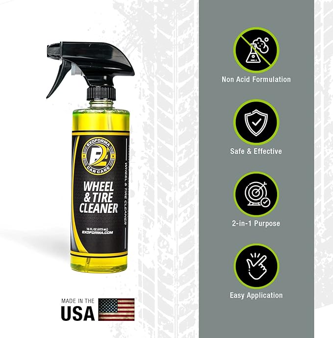 ExoForma Wheel & Tire Cleaner with Wet Tire Dressing Spray