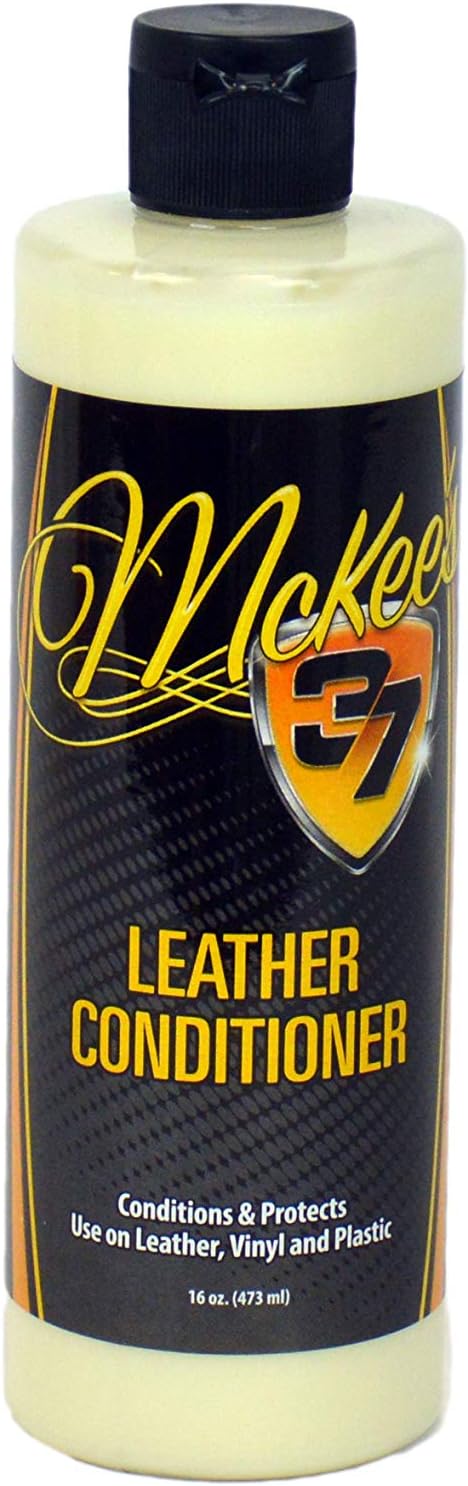 McKee’s 37 MK37-590 Leather Conditioner (Use on Smooth & Perforated Leather – Enhances & Restores Look/Feel/Smell), 16 oz.