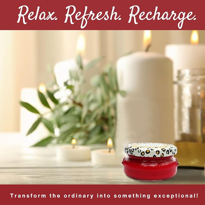 Worldwide Nutrition Bundle Tyler Candle Company Frosted Pomegranate Scent Candles - Luxuriously Scented Candle with Essential Oils - 3.4 oz Large Candle and Multi-Purpose Key Chain