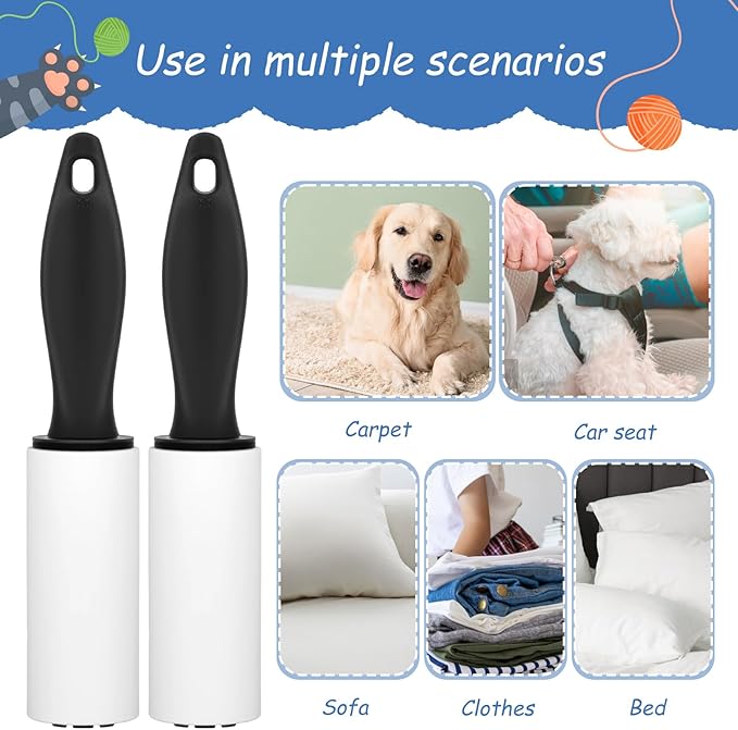 30 Pack Mini Lint Rollers, Travel Size Lint Removers with 900 Sheets, Portable Sticky Roller for Clothes, Pet Hair, Furniture, and Car Seats