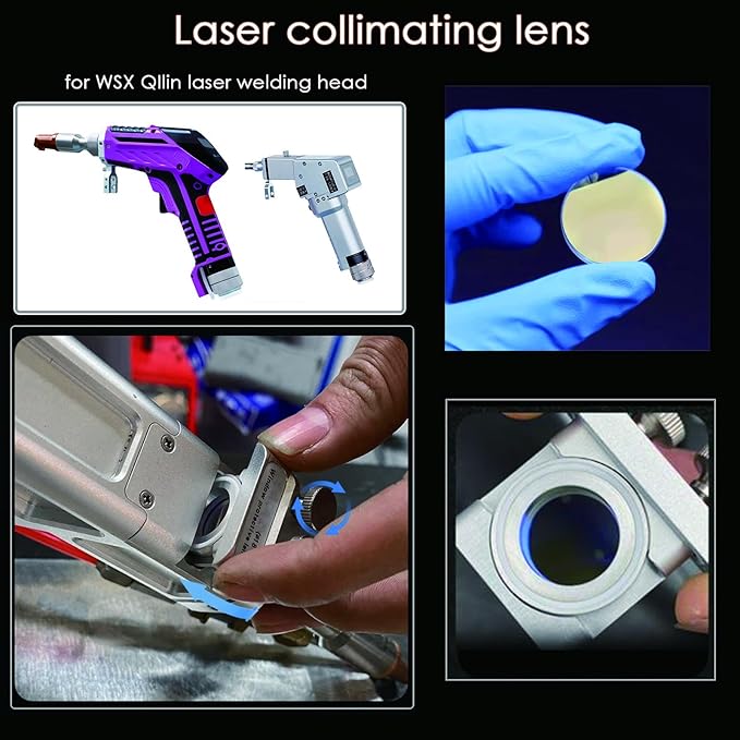 Laser Welding Collimation Lens D20*3.5-F50 Dia.20mm Collimated Plano Convex Lens,QILIN BWT20,F50,CT3.5 Cleaning Machine, for Hand-held Welding Head (D20*3.5-F50)