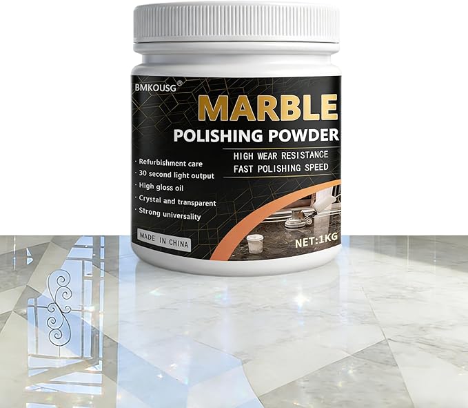 Marble Polishing Powder - Suitable for All Kinds of Stone, Countertops, Floors Polishing - Marble Polishing Treatment for Restoring Shine (2.2 lb) (1Pce)