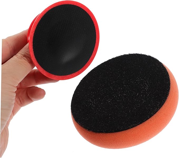 ULTECHNOVO 2sets Car Polishing Pad Ergonomic Handle Handle Sponge Buffing Pads for Waxing and Detailing Versatile for Cars Motorcycles and Boats