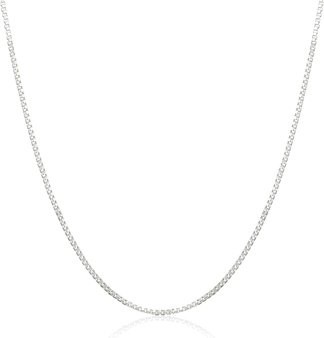 DSS 925 Sterling Silver Necklace for Women, Lobster Claw Clasps, Sterling Silver Chain, Italian Jewelry for WomeN - Made in Italy