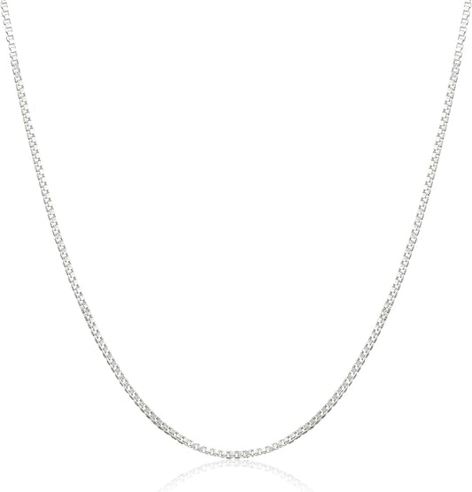 DSS 925 Sterling Silver Necklace for Women, Lobster Claw Clasps, Sterling Silver Chain, Italian Jewelry for WomeN - Made in Italy