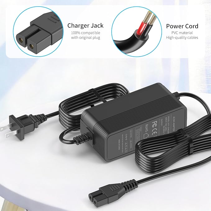 29.4V Charger Replacement for Aiper Scuba S1 Pro 25.2V Li-ion Battery Cordless Robotic Pool Vacuum Cleaner Power Adapter