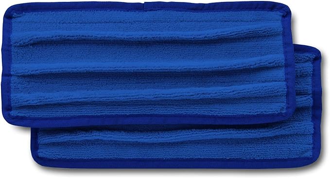 UNGER SpeedClean Indoor Window Cleaner Replacement Pads, Remove Dirt, Grim, & Dust, Works with All Glass Cleaners and Solutions, Cleaning Supplies, Reusable & Machine Washable (Pack of 8)