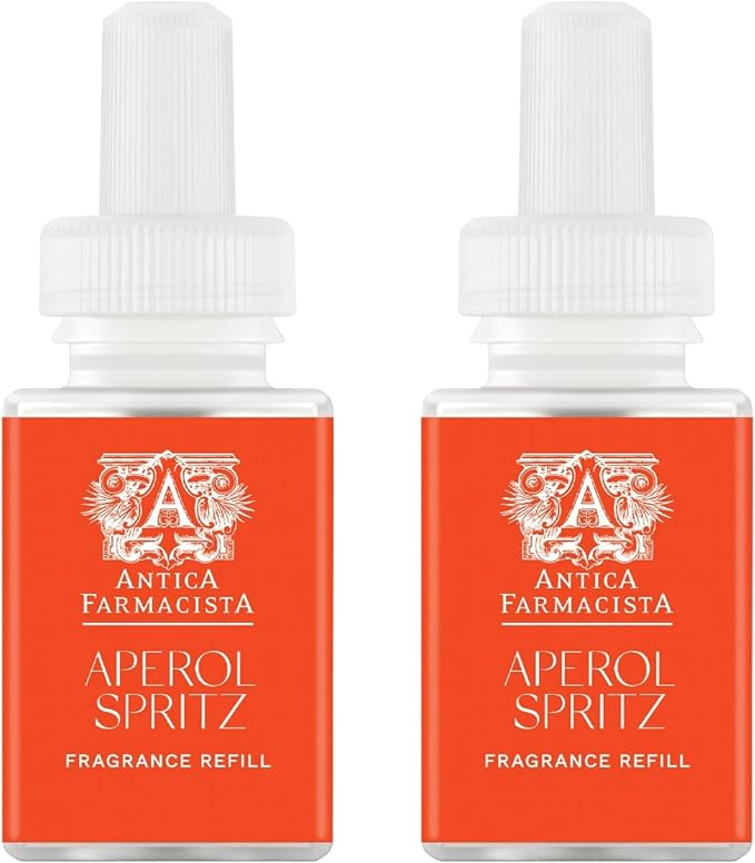 Pura & Antica Farmacista Home Scent Refill - Smart Home Air Diffuser - Up to 120-Hours of Luxury Fragrance per Refill - Household Essential - Safe Diffuser Fragrance - 2 Pack, Aperol Spritz