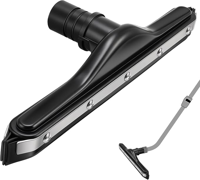 Replacement Floor Tool Compatible with ProTeam 101446 E-Z Glide Backpack Vacuum,Compatible with Hoover C2401, 14" Multi-Surface Brush for Commercial Cleaner(1 Pack,Rubber Squeegee)