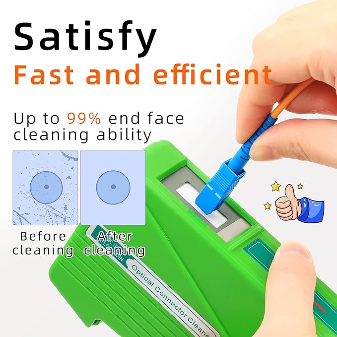 FTTH Optical Fiber Connector Cleaner Cassette Reel Cleanings 500+ Times for FC/SC/ST/LC/MU/D4 Connector