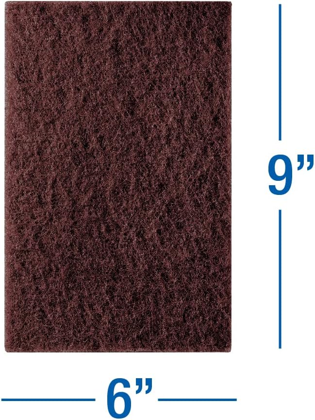 Mercer Abrasives 285MRN-20 6-Inch by 9-Inch Non-Woven Industrial Strength Hand Pads, Maroon, 20-Pack