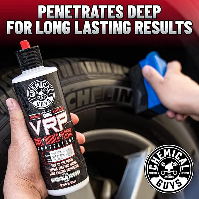Chemical Guys Wheel Cleaner & Tire Protectant Bundle with (1) 16 oz VRP Dressing and (1) 16 oz Diablo Wheel Cleaner