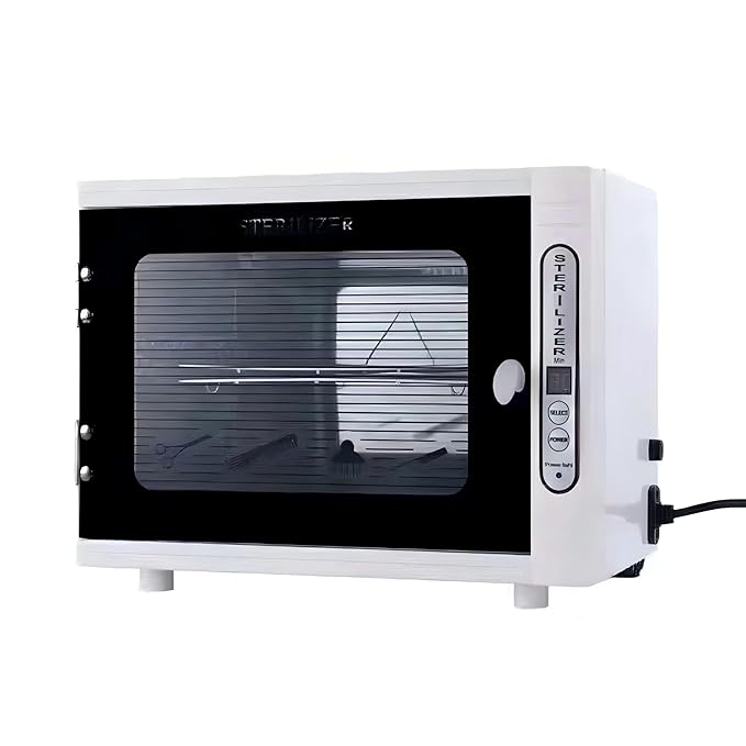 Nail Tool Sterilizers UV 12L Lighting Autoclave Machine for Labs, Salons & Home