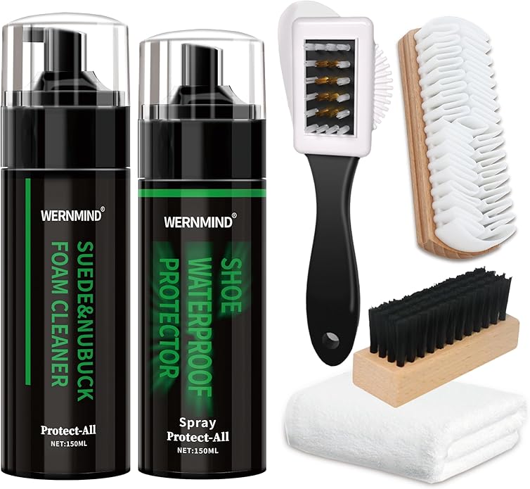 Suede Shoe Waterproof protecter Spray White Shoe Sneaker Cleaner kit Tennis Cleaning Kit Boot Fabric Shoe Cleaner Set