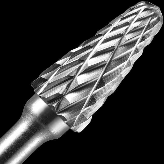 3Pcs Collets and 20Pcs 1/8" Shank Carbide Burr Compatible with Dremel Milwaukee Metal Grinding Wood Stone Steel Carving Cutting Polishing Engraving Grinder Kit Attachment Rotary Tool Accessories Set