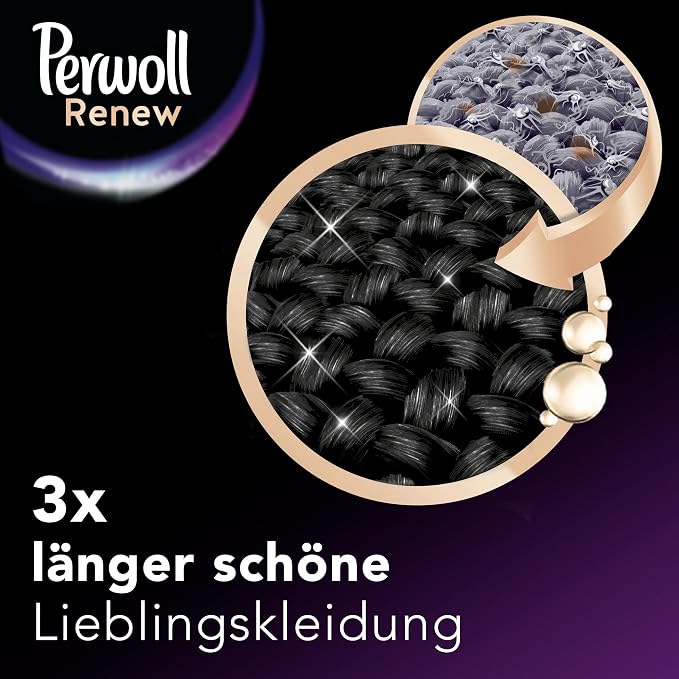 Perwoll Renew Liquid Detergent - For Black And Darks - 24 Loads (1.4L)