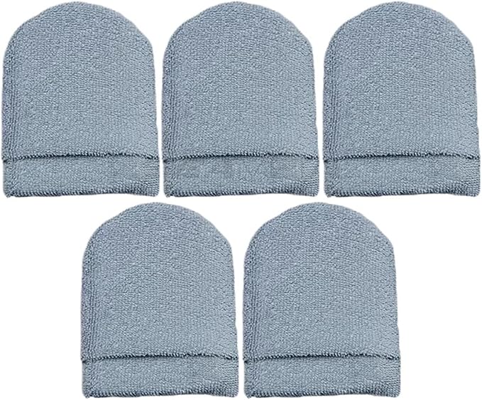 5pcs Car Polishing Wax Sponge Soft Microfiber Car Wax Applicator Mitts Foam Applicator Pad for Car Detailing Care Tool(5pcs Gray)