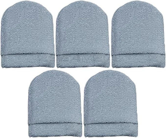 5pcs Car Polishing Wax Sponge Soft Microfiber Car Wax Applicator Mitts Foam Applicator Pad for Car Detailing Care Tool(5pcs Gray)