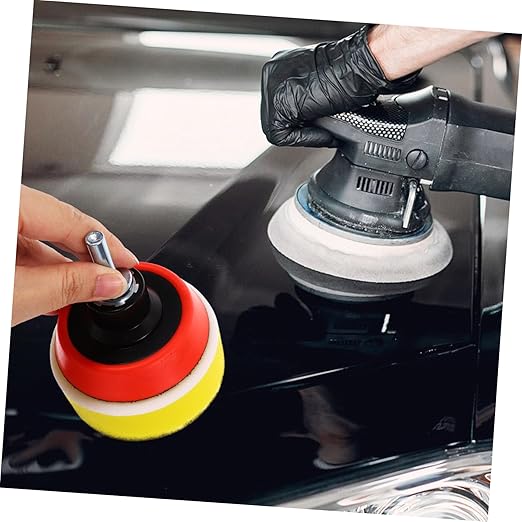 1set Polishing Sponge Pad Kit for Car Buffing Self-Adhesive Polisher Discs Versatile Use for Auto Detailing and Home Care Material for Performance