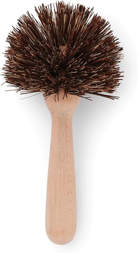 Fox Run Kitchen Brush Set of 3, Pot, Dish, and Bottle Scrub Brush with Natural Bristles