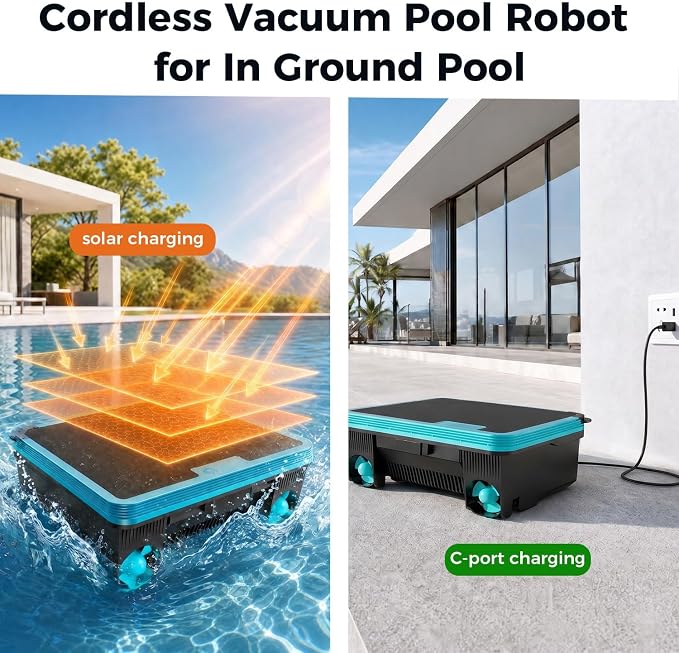 Robotic Pool Cleaner, Automatic Pool Vacuum Robot (PropellerDrive) | Pool Cleaning