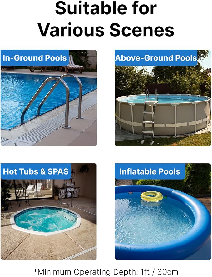 Consciot 2026 Update for Motor, L2 Pool Vacuum for Above Ground & Inground Pools, Rechargeable Handheld Cleaner with Telescopic Pole, 18.5 GPM Suction, 13.4" Head, 60-Min Runtime