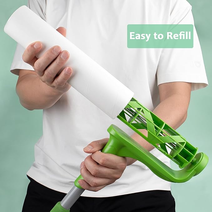 10-Pack 10 inch Lint Roller Refills for Evercare Layers Smart Design Large Mega Lint Rollers 10'' Wide Large Sticky Roller Replacement Refills 60 Sheets per Refill Total 600 Sheets