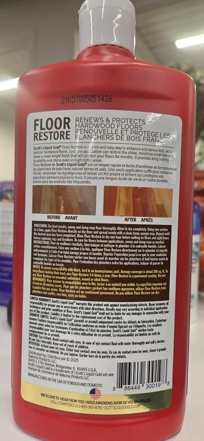 Scott's Liquid Gold Floor Restore, Renews Hardwood Floors - Pack of 2