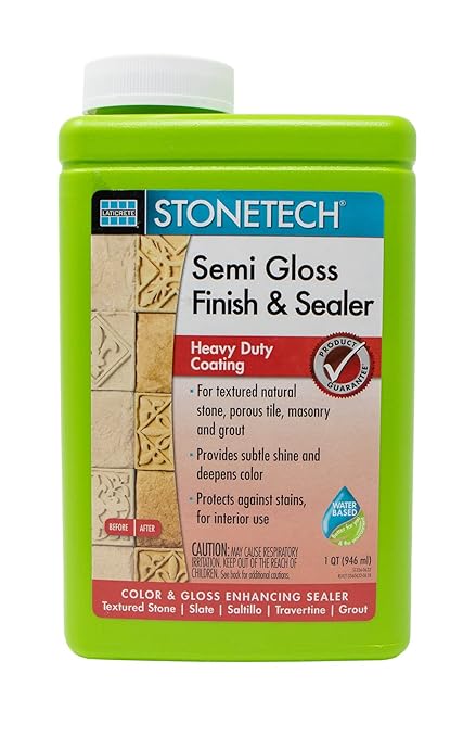 STONETECH Semi Gloss Finish & Sealer, 1 Quart/32OZ (946ML) Bottle