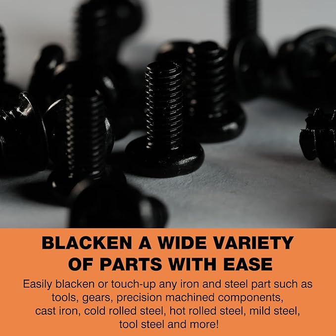 LIIZOUSUDA Black Oxide Coating Kit - Black Oxide Solution, Versatile Blackening Solution for Iron and Steel - Not Suitable for Stainless Steel Surfaces (1 Quart)