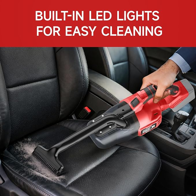 Cordless Vacuum Cleaner for Milwaukee M18 18V Battery, 500W Handheld Vacuum Cleaner with Washable Filter, Portable Stick Vacuum for Floor Carpet Car Hardwood Pet Hair(Battery Not Included)