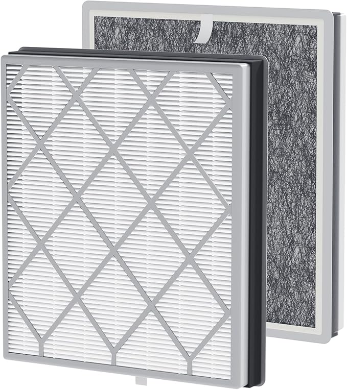 HE401 Air Purifier Filter Replacement Compatible with Sh-ark Air Purifier 4 HE401 HE402 HE405 HE400, H13 True HEPA Filter for Sh-ark HE4FKPETk Filter Replacement, 2pack