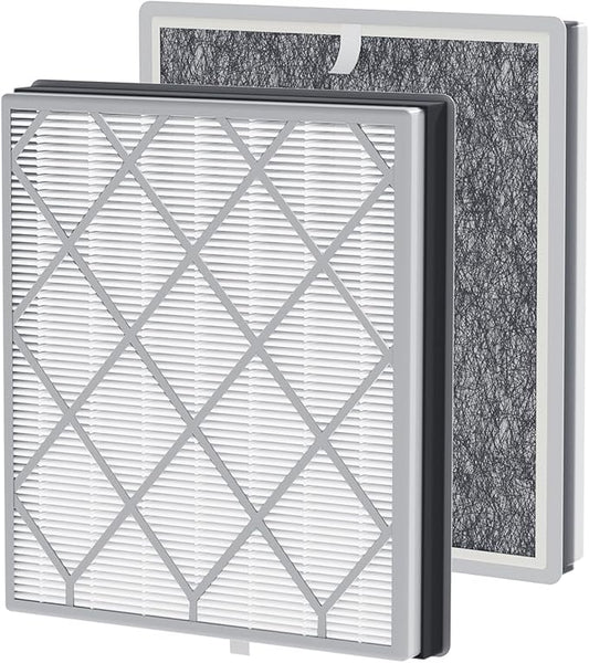 HE401 Air Purifier Filter Replacement Compatible with Sh-ark Air Purifier 4 HE401 HE402 HE405 HE400, H13 True HEPA Filter for Sh-ark HE4FKPETk Filter Replacement, 2pack