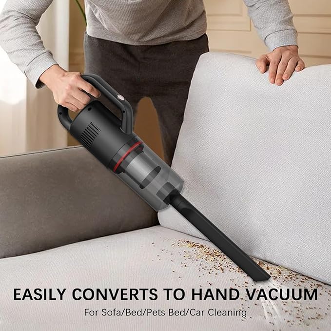 KEROMEE Cordless Vacuum Cleaner Lightweight Hand-held Stick Vacuum Small Vacuum for Hard Floor Car Pet Hair BW118