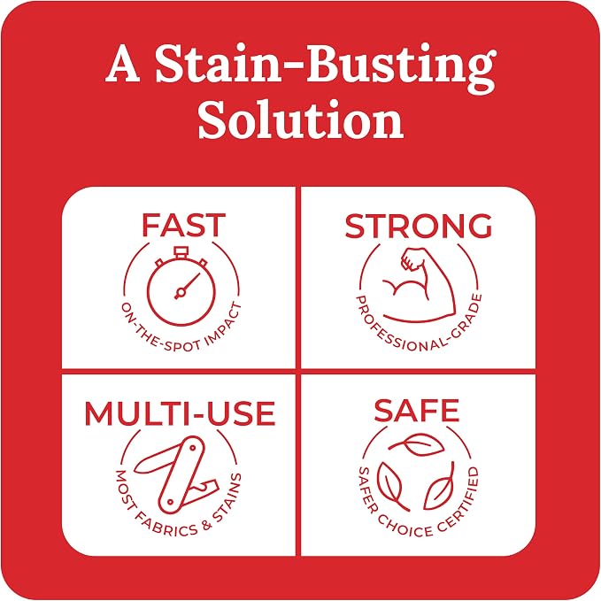 Emergency Stain Rescue Stain Remover Spray - Carpet Cleaner Spray - Wine & Coffee Stain Removal - 16 Count Pack of 1
