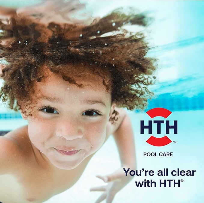 HTH 42046 Swimming Pool Care 3" Chlorine Tabs, Swimming Pool Chlorinating Sanitizer, 25lb