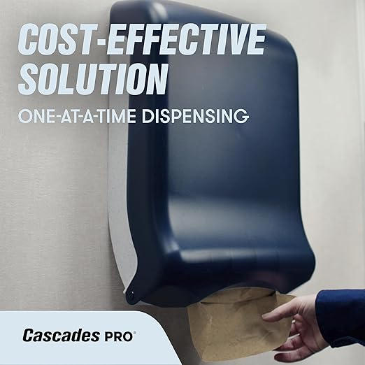 Cascades PRO Select Multifold Paper Towels Bulk- Universal Fit for Dispensers - Commercial Bathroom Kitchen Towel - 250 Sheets/pack, 16 Packs/Box - H175- Natural Brown