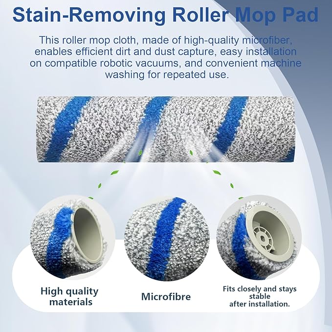 Roller Mop for Ecovacs Deebot X9 Pro Omni, X11 OmniCyclone Vacuum Cleaner, Replacement for Yeedi S14 Plus Vacuum Cleaner