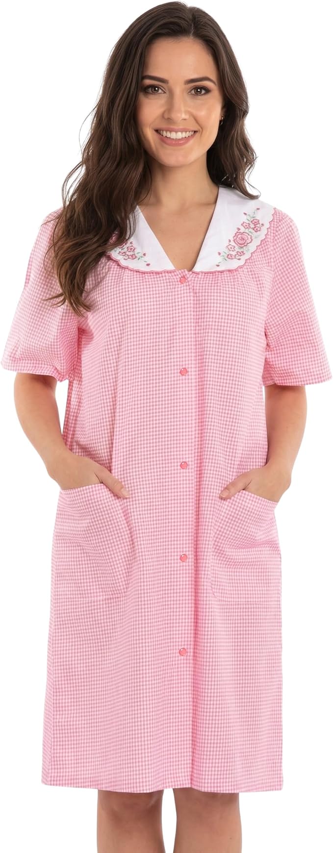 Dreamcrest Short Sleeve Duster Housecoat