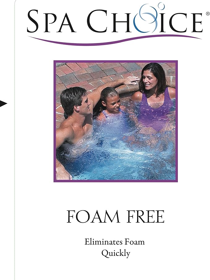 SpaChoice 1-Quart 2-Pack Premium Foam Free Hot Tub Anti-Foam, Made in USA